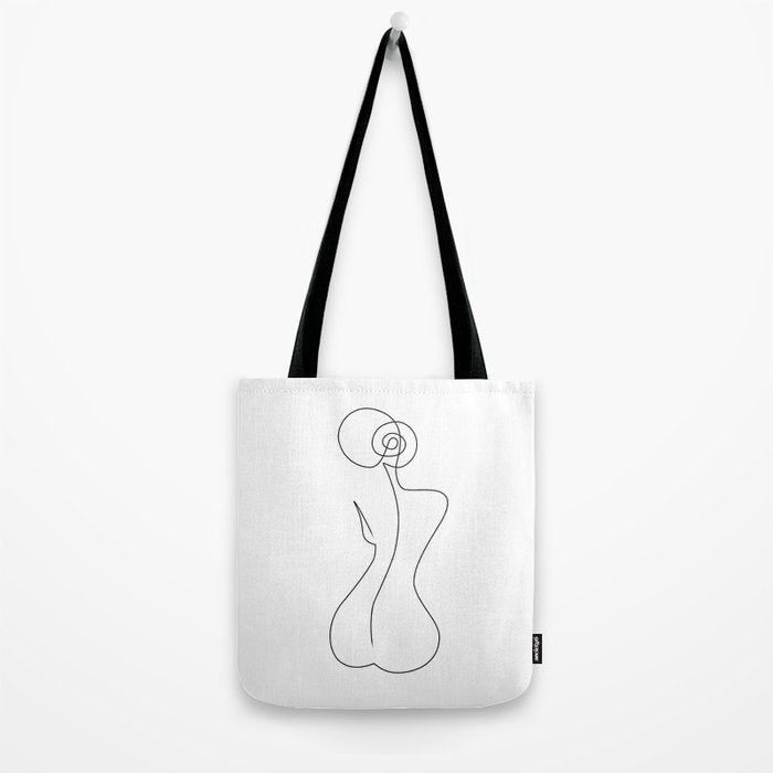 Single Back Line Tote Bag Gallery Image 2