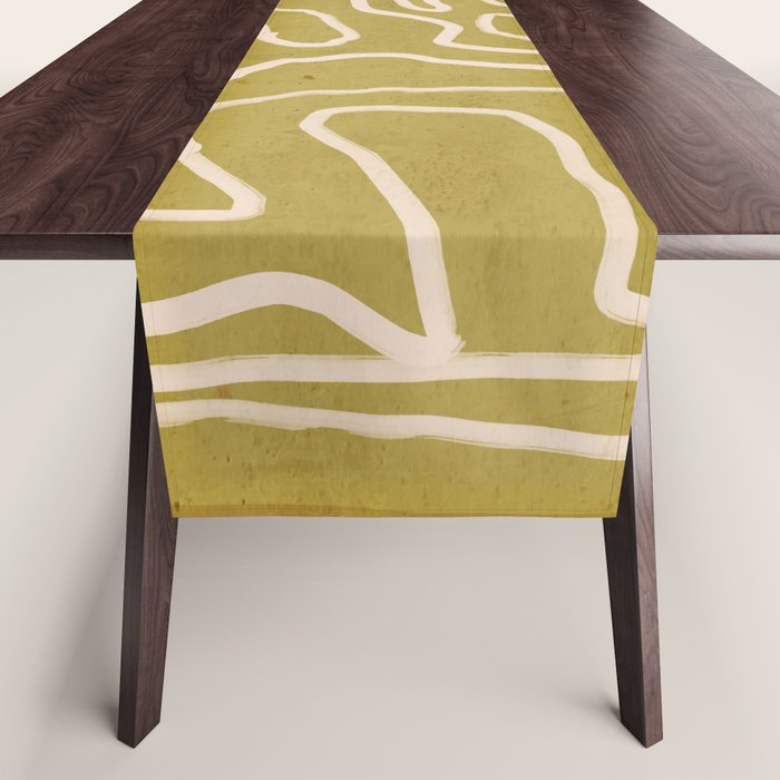 Abstract line art 158 Table Runner Gallery Image 1