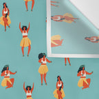 Hula dancers Wall Tapestry Gallery Image 3