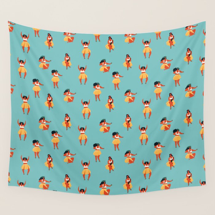 Hula dancers Wall Tapestry Gallery Image 4