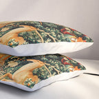 Hunt Of The Unicorn Medieval Tapestry Pillow Sham Gallery Image 3