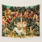 Hunt Of The Unicorn Medieval Tapestry Wall Tapestry Gallery Image 4