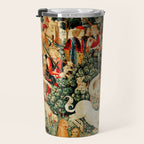 Hunt Of The Unicorn Medieval Tapestry Travel Mug Gallery Image 3