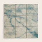 Light blue marble texture Wood Wall Art Gallery Image 1