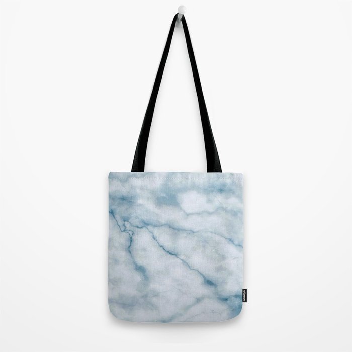 Light blue marble texture Tote Bag Gallery Image 2