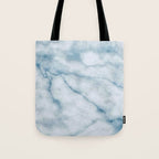 Light blue marble texture Tote Bag Gallery Image 1