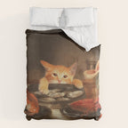 CAT DINNER Duvet Cover Gallery Image 6