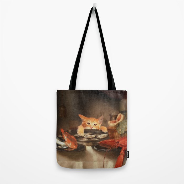 CAT DINNER Tote Bag Gallery Image 2
