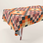 70s color squares pattern  Tablecloth Gallery Image 1
