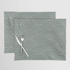 Waves (Linen Green) Placemat Gallery Image 1