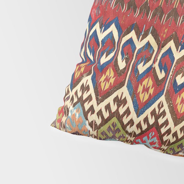 Hotamis Konya Central Anatolian Kilim Print ca. 1800 Pillow Sham Gallery Image 4