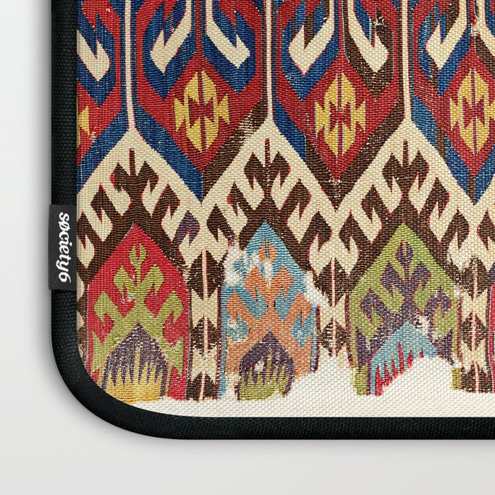 Hotamis Konya Central Anatolian Kilim Print ca. 1800 Laptop Sleeve Gallery Image 3