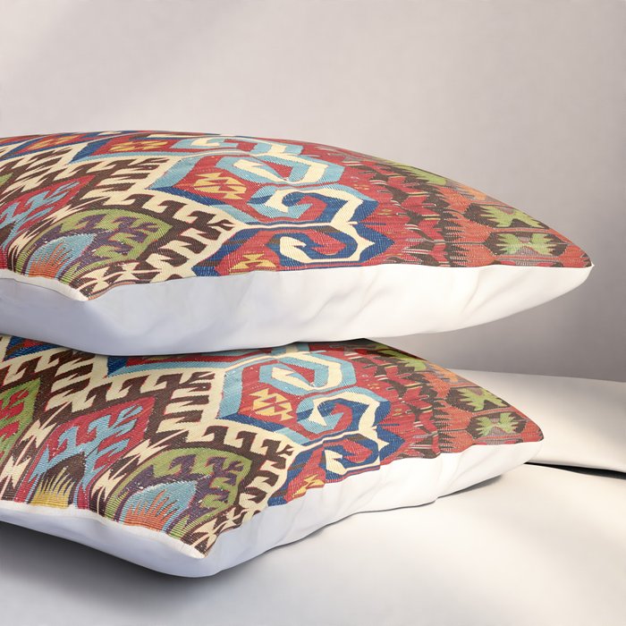 Hotamis Konya Central Anatolian Kilim Print ca. 1800 Pillow Sham Gallery Image 3