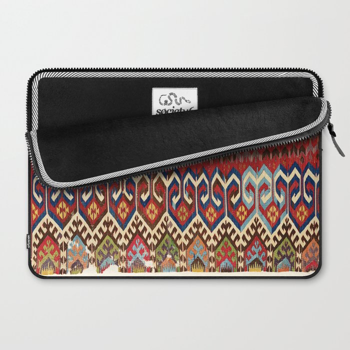 Hotamis Konya Central Anatolian Kilim Print ca. 1800 Laptop Sleeve Gallery Image 2