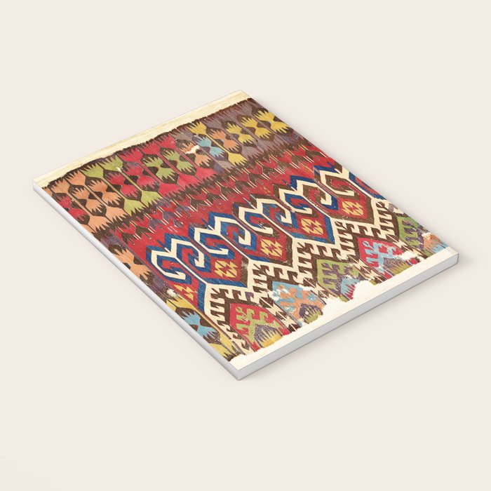 Hotamis Konya Central Anatolian Kilim Print ca. 1800 Notebook Gallery Image 3