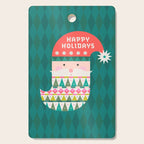 Happy Holidays Santa Claus Cutting Board Gallery Image 1