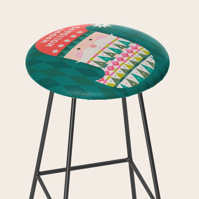 Happy Holidays Santa Claus Stool Gallery Image 2
