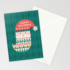 Happy Holidays Santa Claus Stationery Card Gallery Image 2