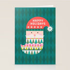 Happy Holidays Santa Claus Stationery Card Gallery Image 2