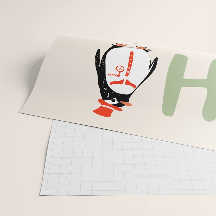 HoHoHo Festive Penguins Wrapping Paper Gallery Image 2
