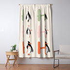 HoHoHo Festive Penguins Window Curtain Gallery Image 5