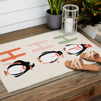 HoHoHo Festive Penguins Outdoor Rug Gallery Image 2