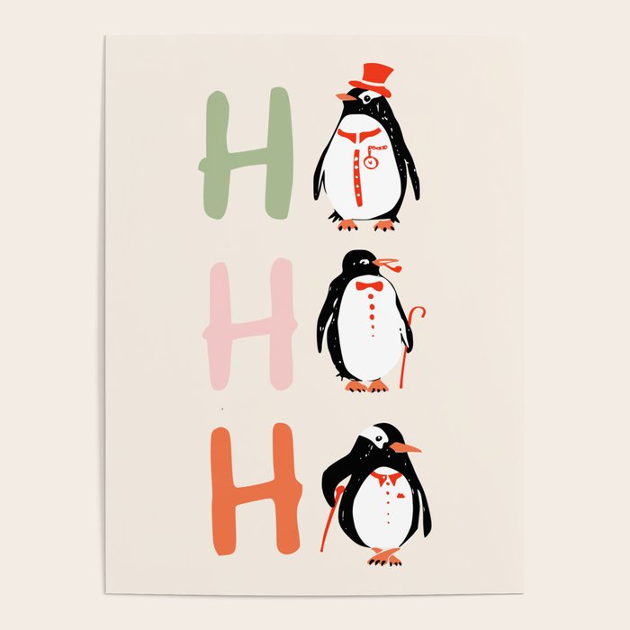 HoHoHo Festive Penguins Poster Gallery Image 4