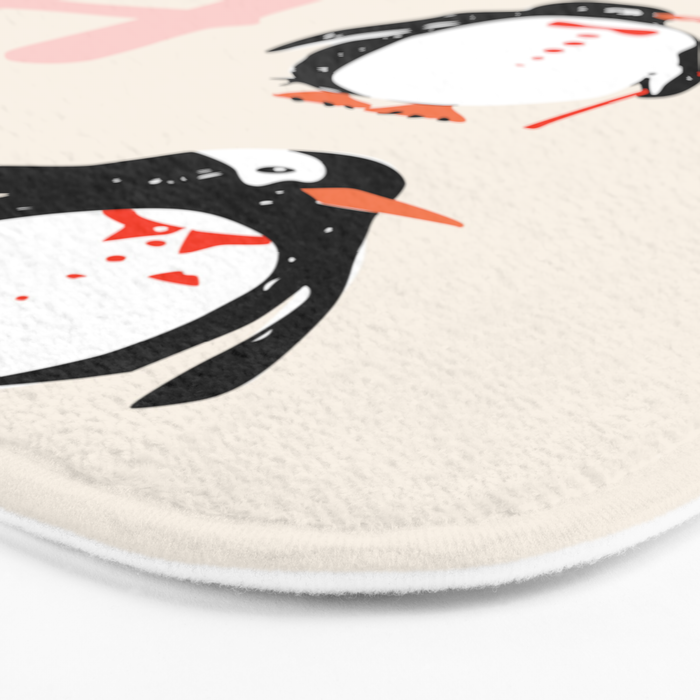HoHoHo Festive Penguins Bath Mat Gallery Image 3