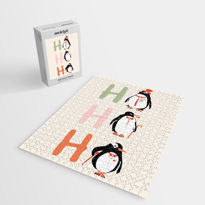 HoHoHo Festive Penguins Jigsaw Puzzle Gallery Image 2