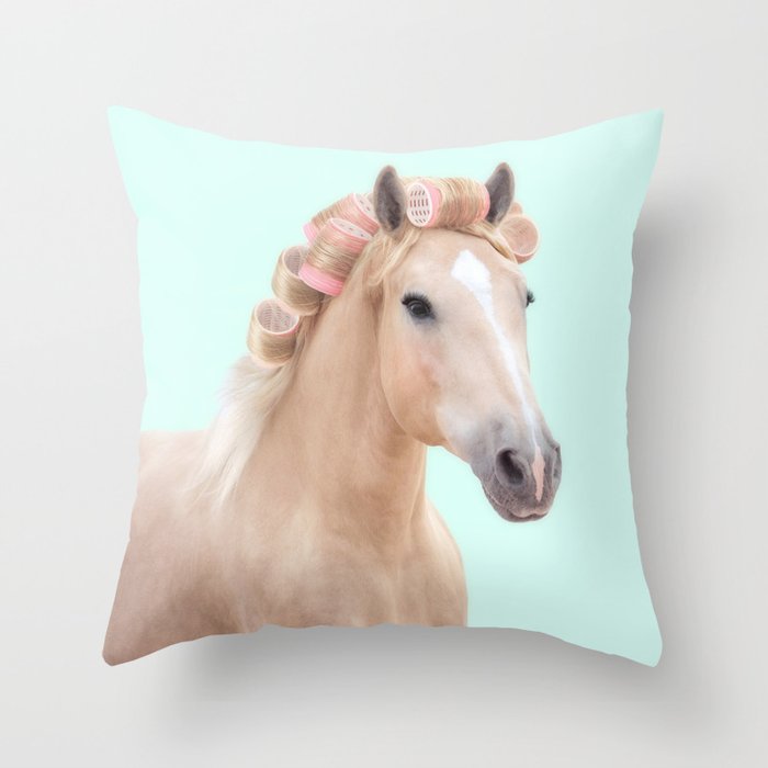 PALOMINO HORSE Throw Pillow Gallery Image 6