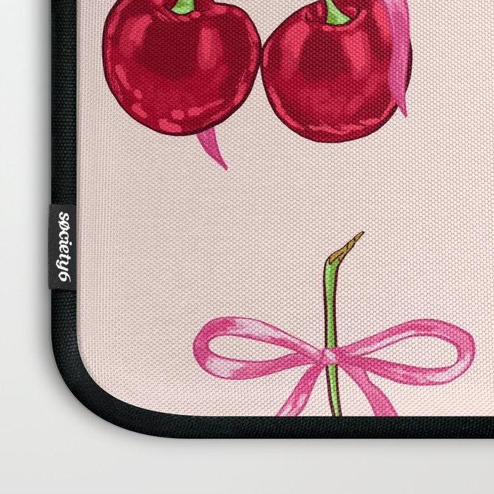 Cherries & Bow Coquette Pack Laptop Sleeve Gallery Image 3