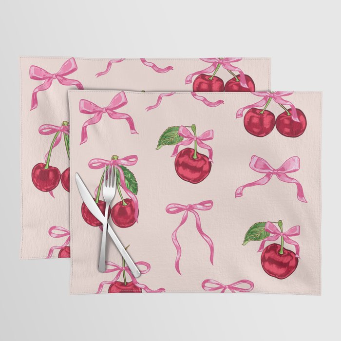 Cherries & Bow Coquette Pack Placemat Gallery Image 1