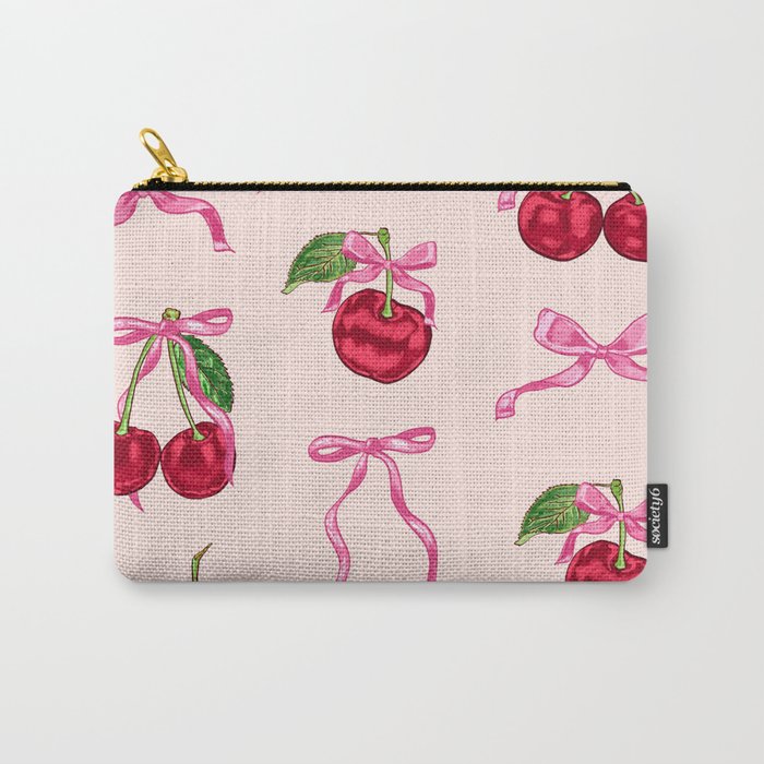 Cherries & Bow Coquette Pack Carry All Pouch Gallery Image 1