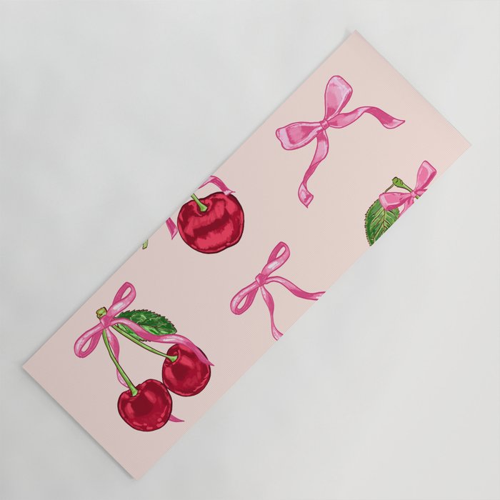 Cherries & Bow Coquette Pack Yoga Mat Gallery Image 1