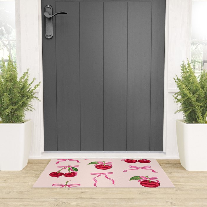 Cherries & Bow Coquette Pack Welcome Mat Gallery Image 3