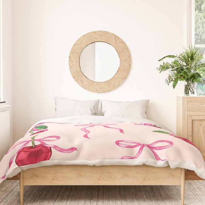 Cherries & Bow Coquette Pack Duvet Cover Gallery Image 3