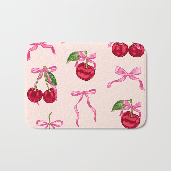 Cherries & Bow Coquette Pack Bath Mat Gallery Image 1