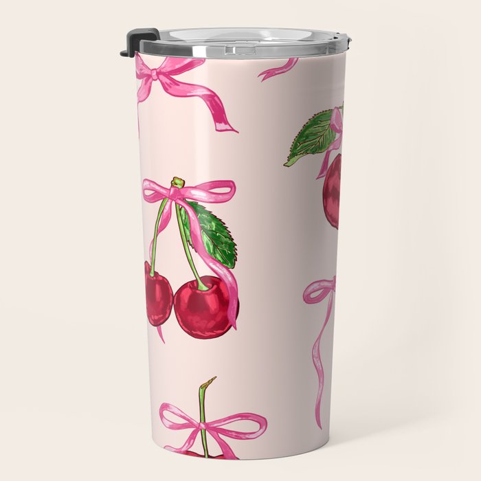 Cherries & Bow Coquette Pack Travel Mug Gallery Image 3