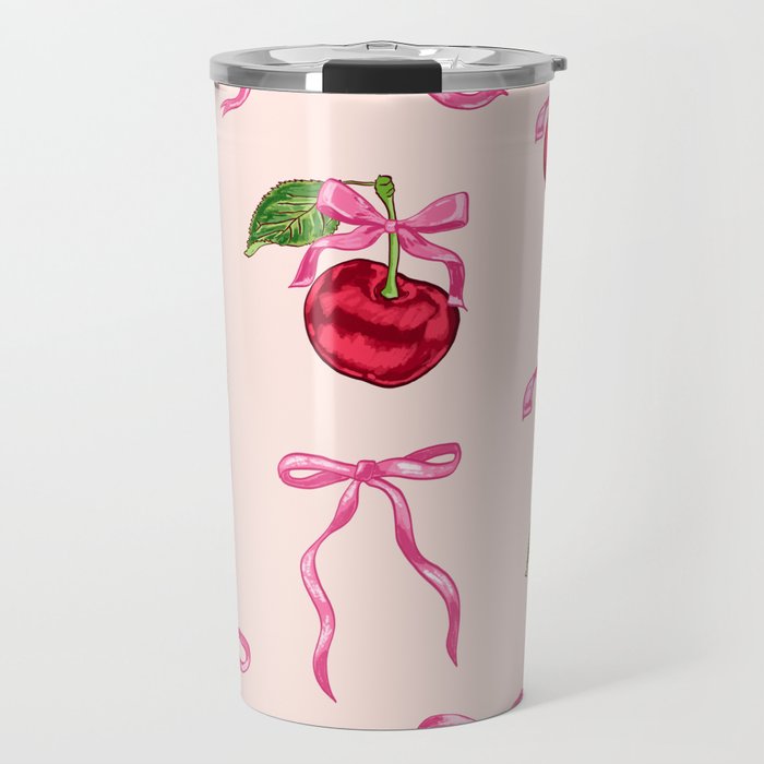 Cherries & Bow Coquette Pack Travel Mug Gallery Image 1