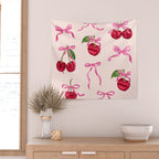 Cherries & Bow Coquette Pack Wall Tapestry Gallery Image 2