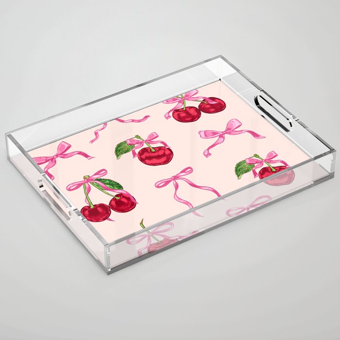 Cherries & Bow Coquette Pack Acrylic Tray Gallery Image 1