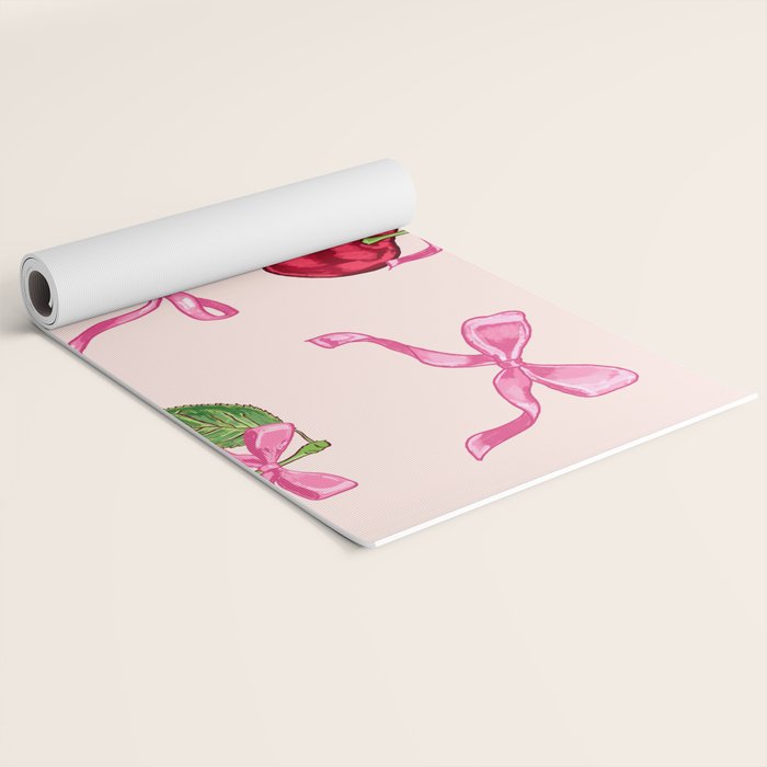 Cherries & Bow Coquette Pack Yoga Mat Gallery Image 2