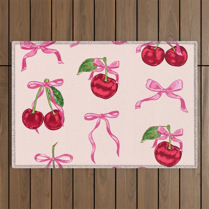 Cherries & Bow Coquette Pack Outdoor Rug Gallery Image 1