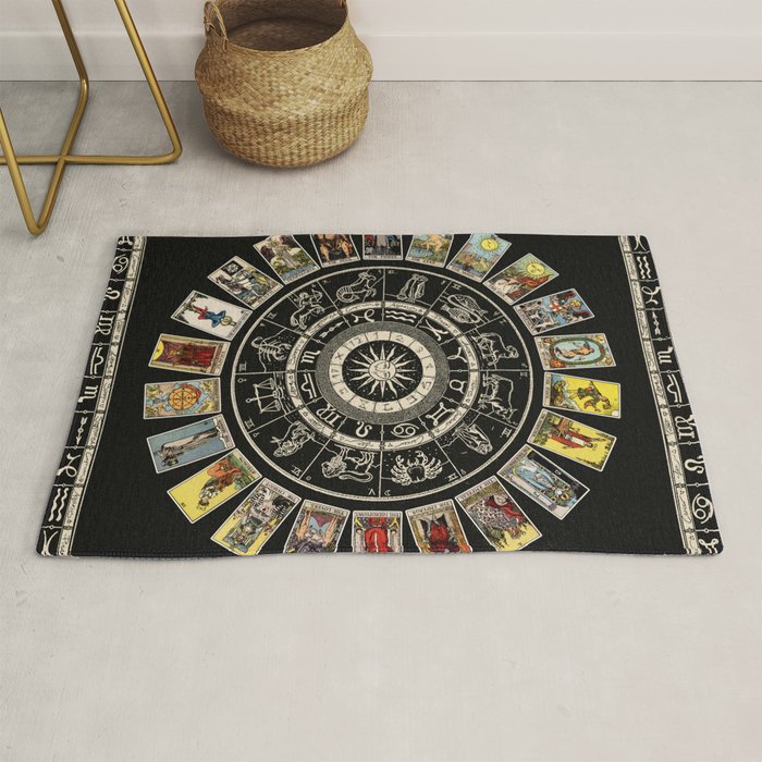 The Major Arcana & The Wheel of the Zodiac Rug Gallery Image 1