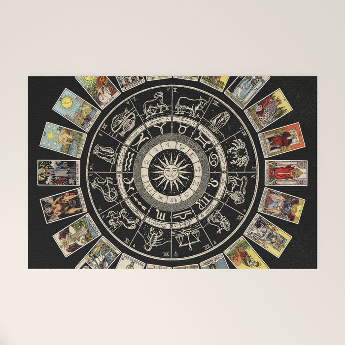 The Major Arcana & The Wheel of the Zodiac Welcome Mat Gallery Image 1