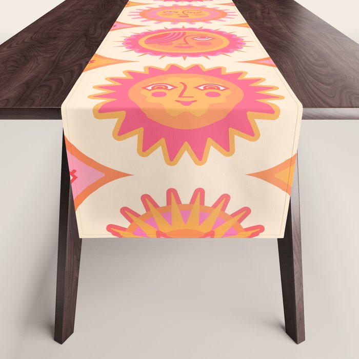 Sunshine Faces - Pink OmbrÃ© Table Runner Gallery Image 1