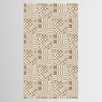 Warm Vintage Checks Tablecloth Gallery Image 2