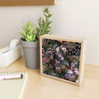 Vintage Floral Gothic and Bat Halloween Mini Art Print Gallery Image 2