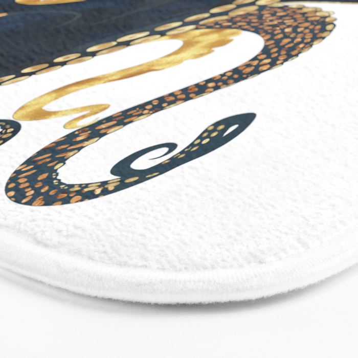 Metallic Octopus IV-Custom Bath Mat Gallery Image 3