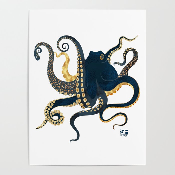 Metallic Octopus IV-Custom Poster Gallery Image 4